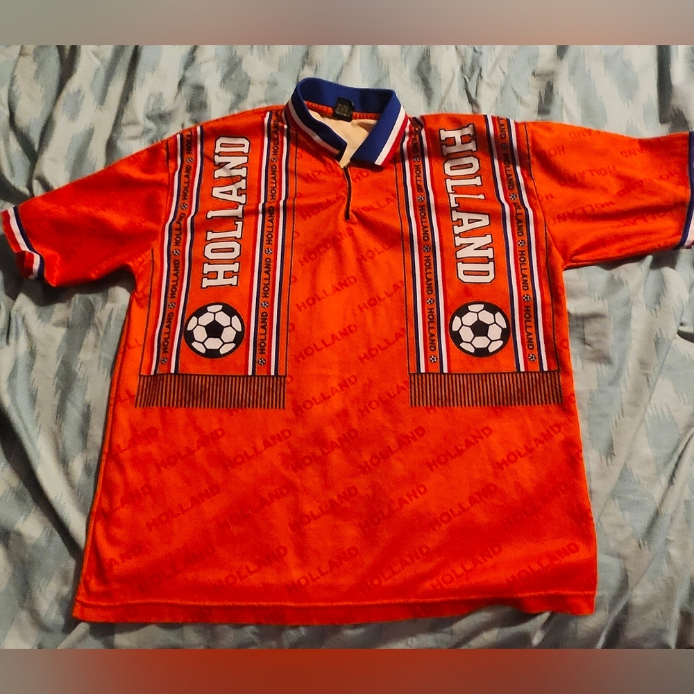 Retro Style Holland Football Shirt Netherlands Soccer Jersey, Men`s‎ Size XL
